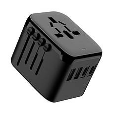 Універсальний адаптер для заряджання USB-A x2/USB-C x2 Travel Adapter, фото 3