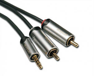 Кабель 3.5mm ST Plug - 2RCA Plugs Prolink HMC103-0500, фото 2
