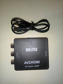 Конвертер-переходник AV2HDMI (из AV ( 3RCA тюльпаны) в HDMI)