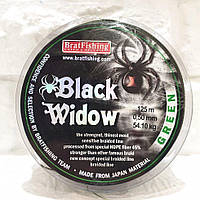 Шнур BratFishing Black Widow Green 125м 0,50мм 54,10кг