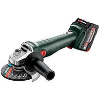 Шліфмашина кутова акумуляторна Metabo W 18 L 9-125, 125 мм, Li-Power, 2*18 В, 4 А·год, 8500об/хв, М14, 2.3 кг