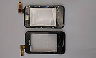 Сенсорне Скло Sony-Ericsson ST21i з чорною рамкою original.