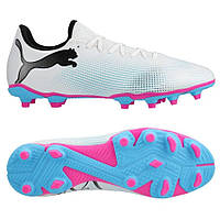 Футбольні бутси Puma Future 7 Play FG/AG 107723-01, Білий, Розмір (EU) — 39