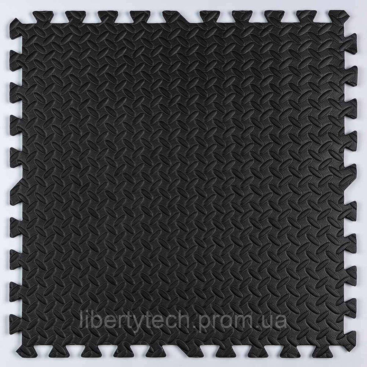 Пол пазл - модульное напольное покрытие черное 600x600x10мм (МР15) SW-00001169 - фото 7 - id-p2095055129