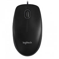 Мышка проводная Logitech B100 3кн 800 dpi черная