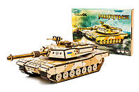 Дерев'яний 3D конструктор Танк Абрамс 187 дет ABRAMS 26917
