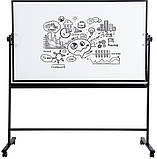 Фліпчарт дошка ДВОСТОРОННІЙ магнітно - маркерний DELI, 900х1500мм (7883), фото 3