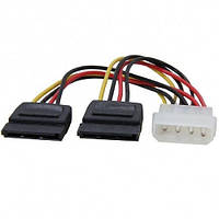 Кабель питания Kingda S0449 Molex 4 pin - 2xSATA power Female