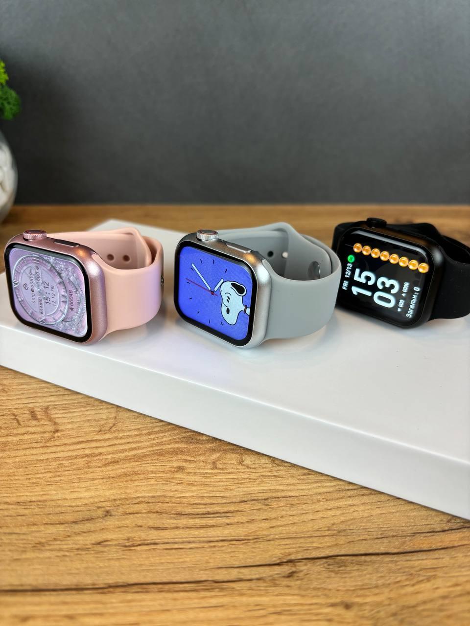 Аналог часов Apple Watch 41 mm, люкс часы смарт женские фитнес часы с Super Amoled дисплеем - фото 10 - id-p2095106185