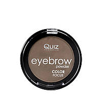 Тени-пудра для бровей Quiz Cosmetics Eyebrow Powder 4g (5906439019338)