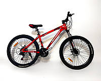 Подростковый велосипед Crossbike 26" Everest красный, Красный, 15", 145-160 см