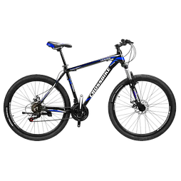 Велосипед Crossbile 27,5" Leader чорно-синій, Синій, 17", 156-170 см