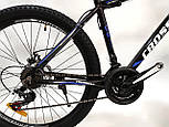 Велосипед Crossbile 27,5" Leader чорно-синій, Синій, 17", 156-170 см, фото 5
