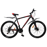 Велосипед Cross 27,5" Hunter черно-красный, Красный, 17", 156-170 см