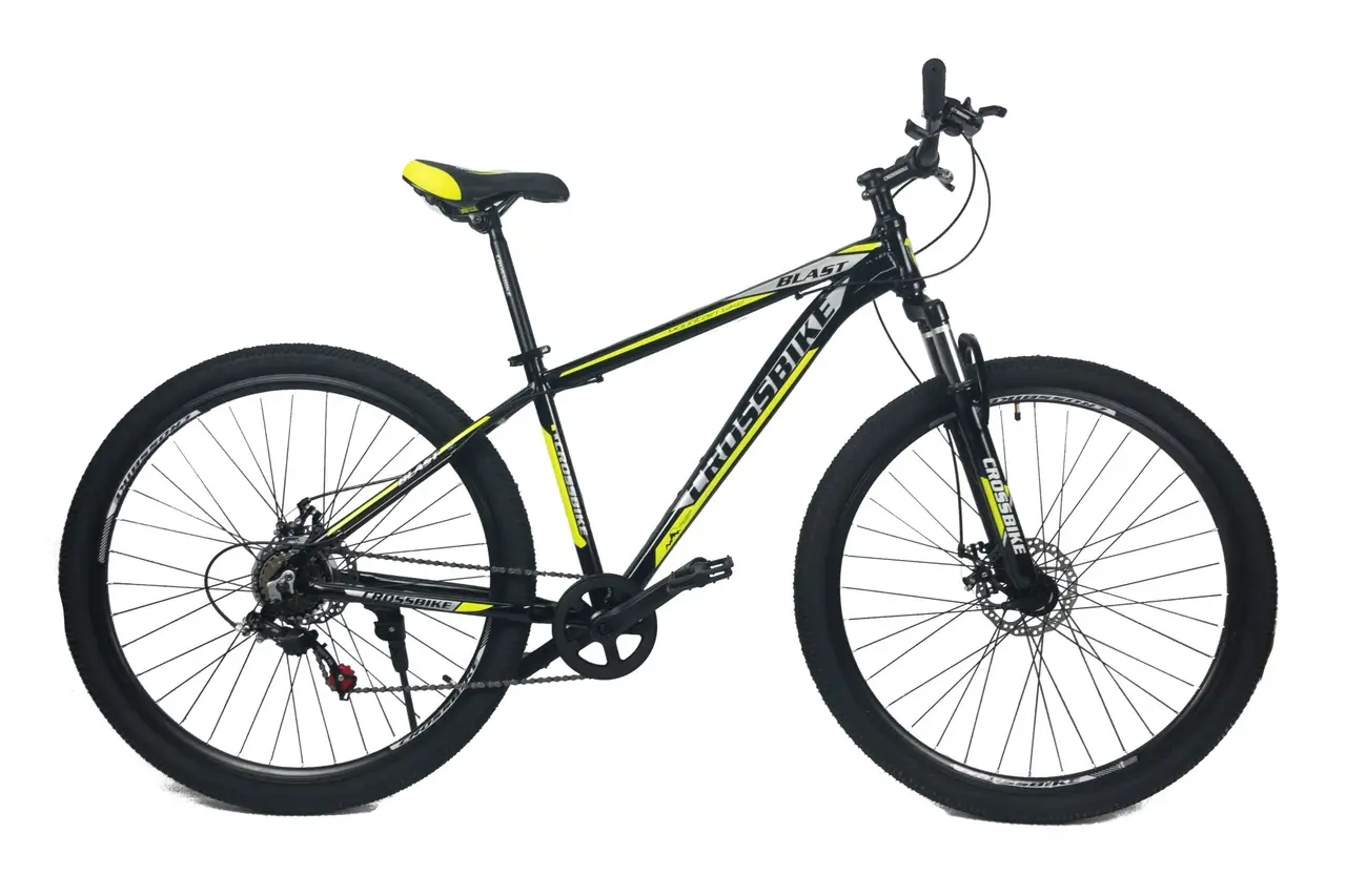 Велосипед Crossbike 29" Blast 17" чорно-жовтий, Жовтий, 17", 156-170 см