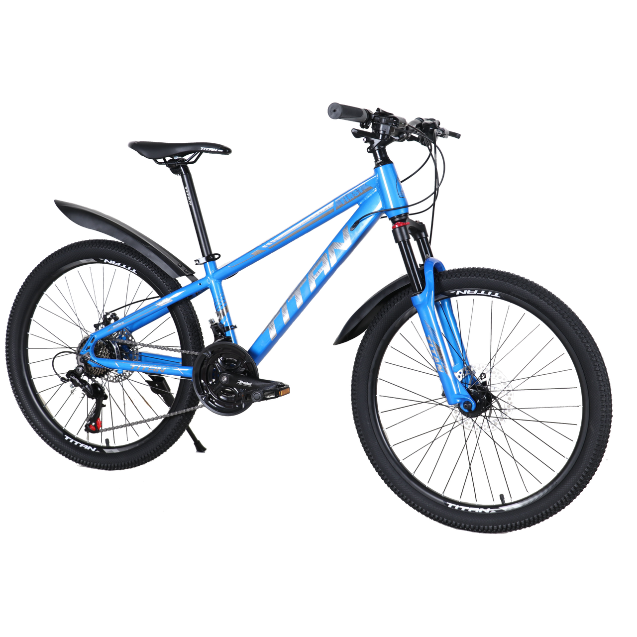 Дитячий велосипед Titan 24" First синій, Синій, 12", До 134 см