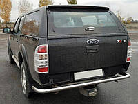 Задняя защита AK005 (2 шт, нерж.) Ford Ranger 2007-2011 гг. Avtoteam