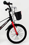 Дитячий велосипед Royal Voyage 16" Shadow чорно-червоний, Червоний, фото 4