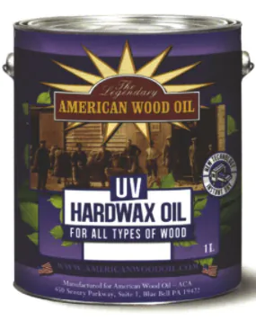 Олія для внутрішнього захисту деревини American Wood Oil UV HARDWAX OIL, 10 л, фото 1