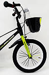 Дитячий велосипед Royal Voyage 16" Shadow чорно-зелений, Зелений, фото 3