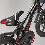 Дитячий велосипед Mars-3 20" чорно-червоний, Чорний, фото 2