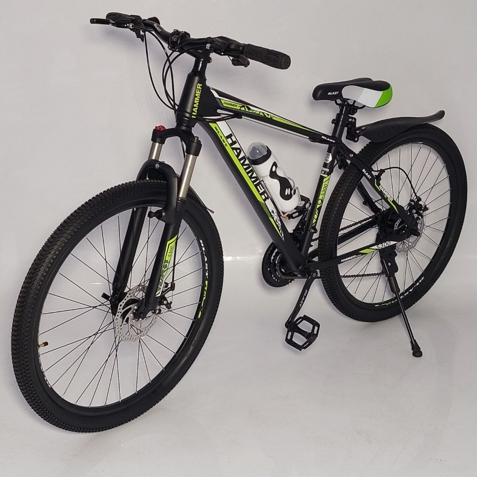 Велосипед Hammer 29" S300 Blast чорно-зелений, Зелений, 18", 167-178 см