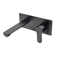 Змішувач прихованого монтажу для умивальника SGRB-06 чорного кольору