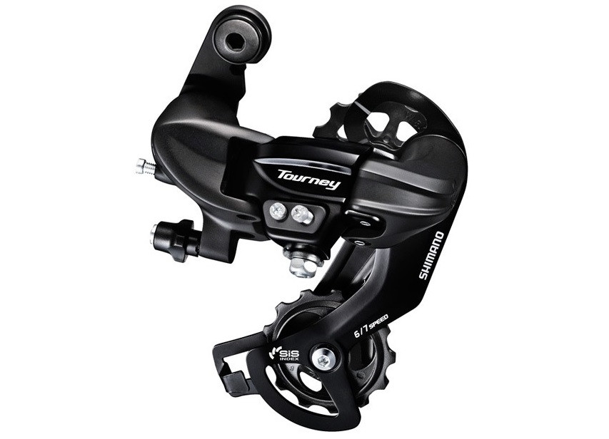 Задній перемикач 7-шв Shimano TY-300 під болт чорний