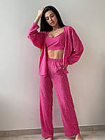 Легкий домашній костюм трійка, фото 3