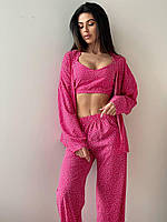 Легкий домашній костюм трійка, фото 8