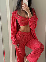 Легкий домашній костюм трійка, фото 5