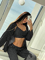 Легкий домашній костюм трійка, фото 7