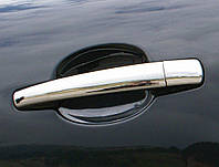 Накладки на ручки (4 шт, нерж) 4 шт, Carmos - Турецкая сталь Peugeot 308 2007-2013 гг. Avtoteam