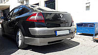 Задняя накладка на бампер (под покраску) Renault Megane II 2004-2009 гг. Avtoteam