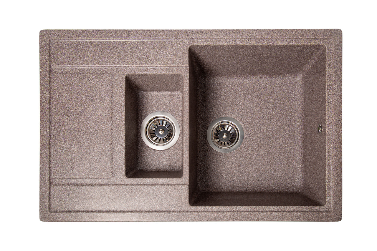 Гранітна мийка Galaţi Jorum 78D Maro (801) 7850 коричнева, фото 1