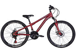 Дитячий велосипед 24" Discovery RIDER AM DD червоний, Червоний, 11,5", 130-145 см