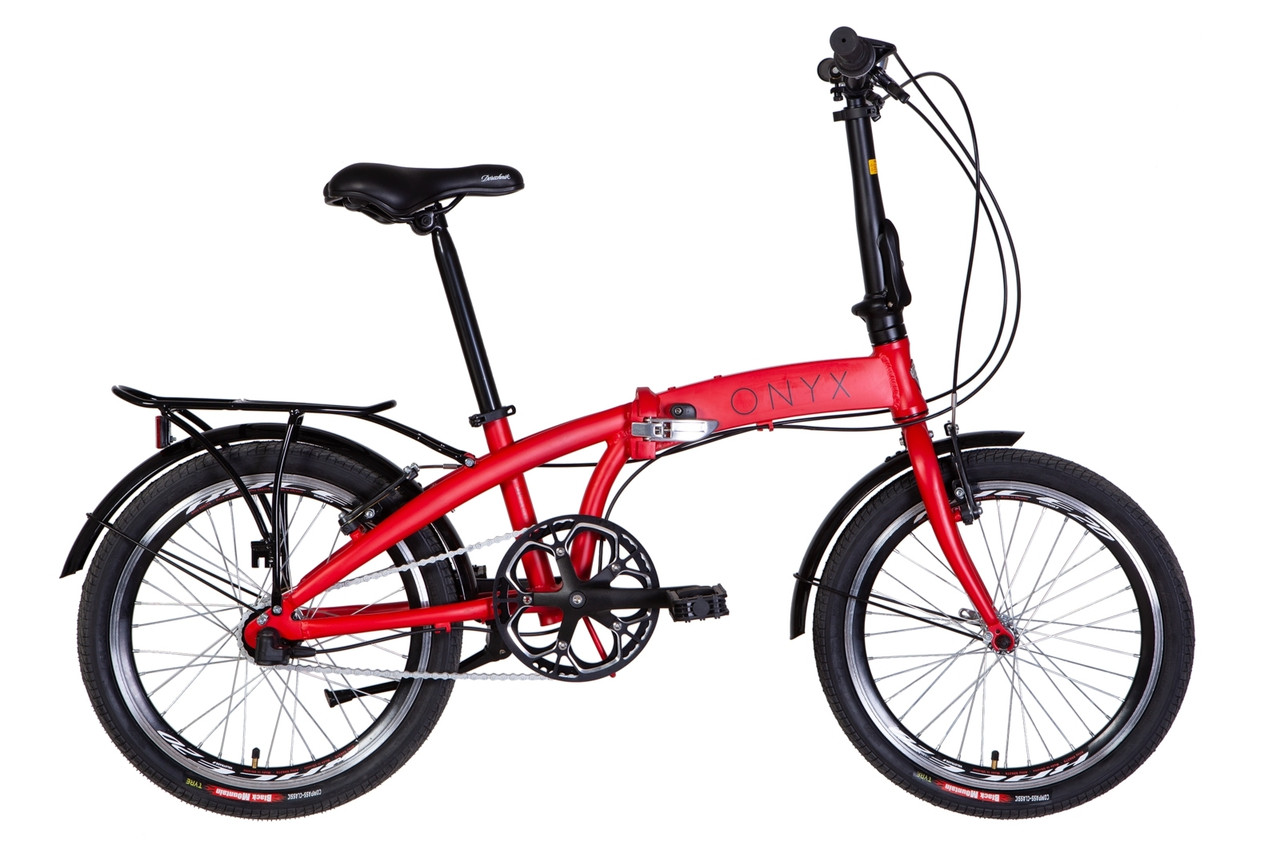 Велосипед складний 20" Dorozhnik ONYX (планетарна втулка) червоний, Червоний
