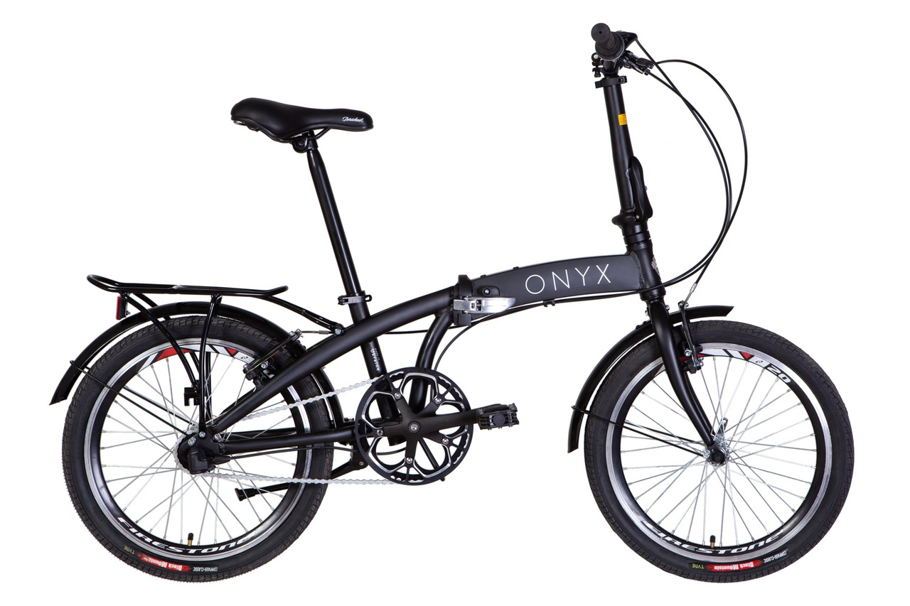 Велосипед складний 20" Dorozhnik ONYX (планетарна втулка) чорний, Чорний