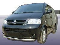 Нижня одинарна губа (нерж) 60мм Volkswagen T5 Multivan 2003-2010рр. Avtoteam