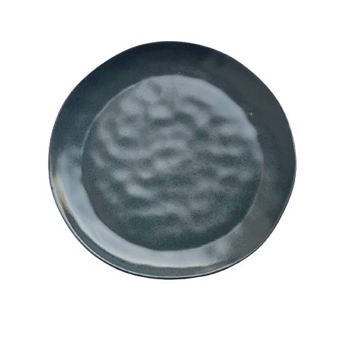 Тарілка кругла кераміка 21 см "Тотал графіт мат"