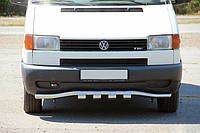 Нижняя губа с грилем ST010 (нерж) 60мм Volkswagen T4 Transporter Avtoteam