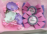 Набір подарунковий для дівчинки набор подарок именний заколки резинки, фото 2