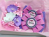 Набір подарунковий для дівчинки набор подарок именний заколки резинки, фото 3