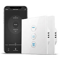 Перемикач ролетний 2 шт Wi-Fi, таймер затвора CURRYCURRY сумісний з Alexa/Google Home, 86 x 86 мм