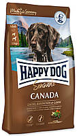 Сухой корм для собак с повышенной чувствительностью к кормам Happy Dog Sens Supreme Canada лосось, кролик 11кг