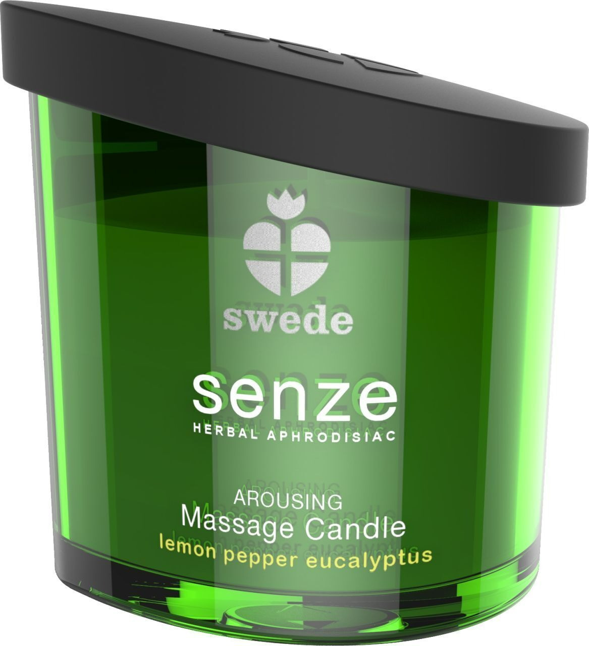 Свічка для масажу Swede Arousing — Лимон, перець, евкаліпт (велика/XL, 150 мл)