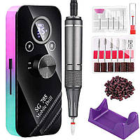 Фрезер SG705 бездротовий з дисплеєм (36 Вт-35000 об/хв) на аккумуляторі, для манікюру та педикюру