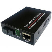 Медиаконвертер 10/100Base-TX to 100Base-F 1310нм, SM, SC/PC, 20 км FoxGate (EC-B-0,1-1SM-1310nm-20-LFP) - Вища