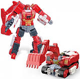 Трансформер JJ806E Робот 22 см Екскаватор 17 см Будівельна техніка, фото 3