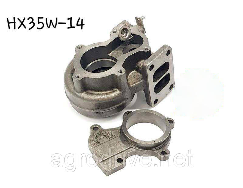 Колектор Holset HX35W, чавунна частина турбіни KT HX35W-14, TH-H026, Cummins 6BTAA 5.9L
